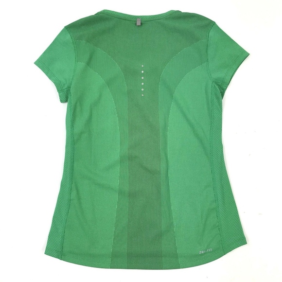 Nike Dri-Fit Contour Short Sleeve Running T-Shirt - Picture 2 of 4